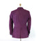 Purple jacket on a mannequin against a white background