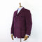 Purple jacket on a mannequin against a white background