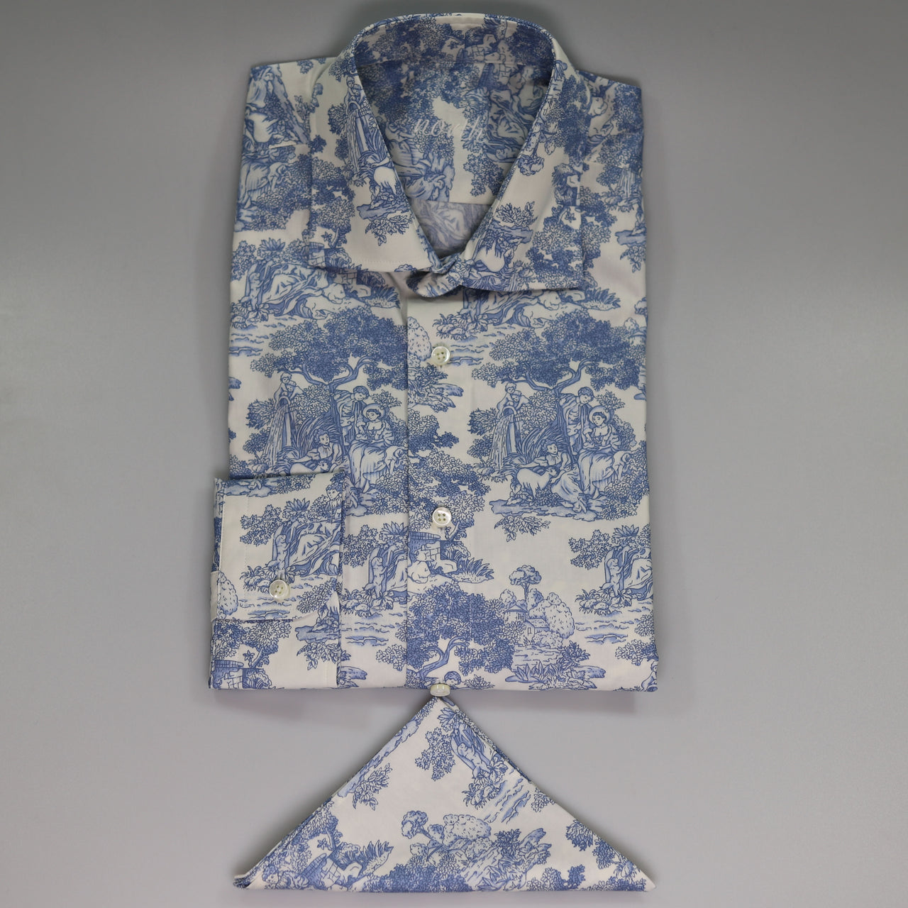 Georgian Garden Shirt Blue