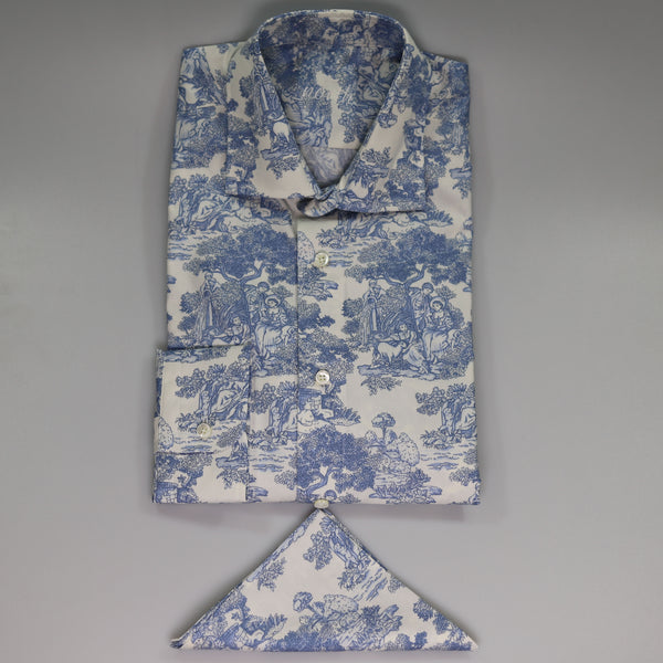 Georgian Garden Shirt Blue