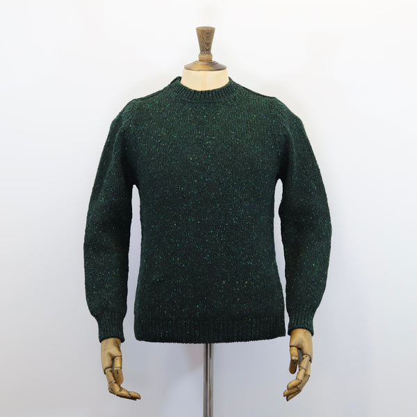 Fisherman Out of Ireland Crew Neck Sweater - Bottle Green