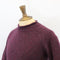 Fisherman Out of Ireland Rolled Crew Neck Sweater - Elderberry