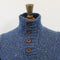 Fisherman Out of Ireland Button Neck Sweater - Denim