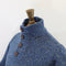 Fisherman Out of Ireland Button Neck Sweater - Denim