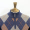 Fisherman Out of Ireland Zip Neck Sweater - Argyle Pattern