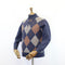 Fisherman Out of Ireland Zip Neck Sweater - Argyle Pattern