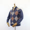 Fisherman Out of Ireland Zip Neck Sweater - Argyle Pattern