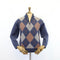 Fisherman Out of Ireland Zip Neck Sweater - Argyle Pattern
