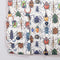 Shirt with colourful beetle pattern on a white background