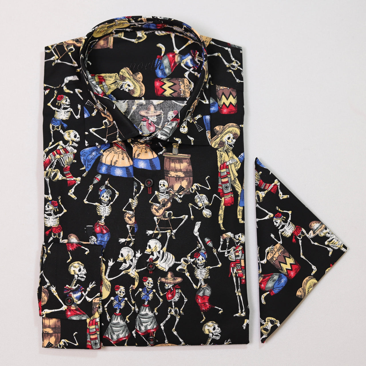 North Skeleton Fiesta Shirt (Black)