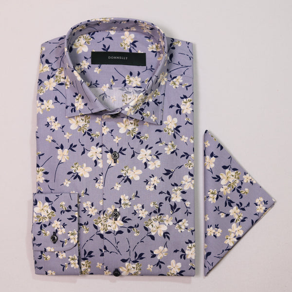 Donnelly Grey Floral Shirt