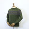 Fisherman Out of Ireland Fair Isle Crew Neck Sweater - Seaweed