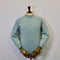 Fisherman Out of Ireland Rolled Crew Neck Sweater - Seastone