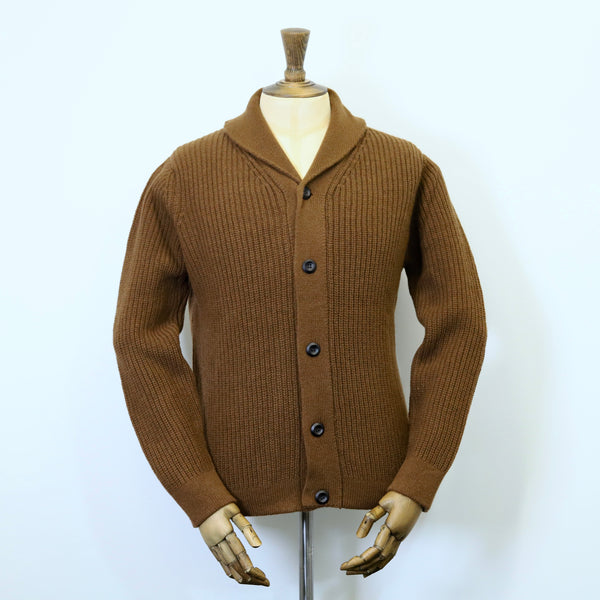 Fisherman Out of Ireland Knit Cardigan - Tobacco