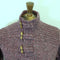 Fisherman Out of Ireland Toggle Neck Sweater - Dark Mauve
