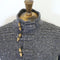 Fisherman Out of Ireland Toggle Neck Sweater - Steel Wool