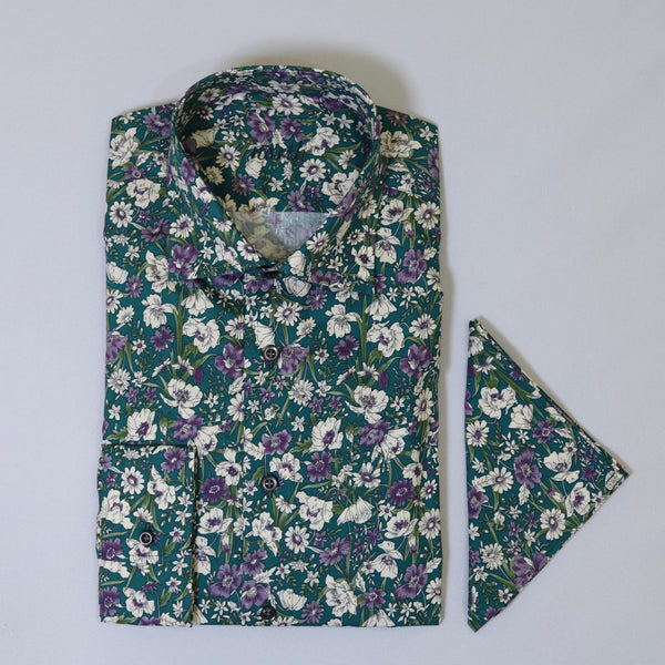 North Teal Meadow Shirt