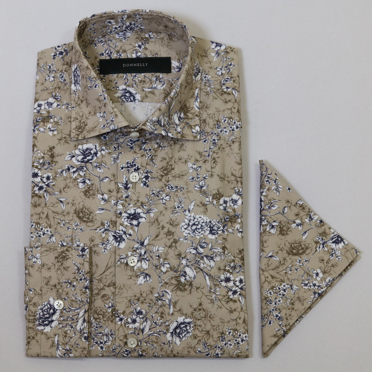 Donnelly Taupe Floral Shirt