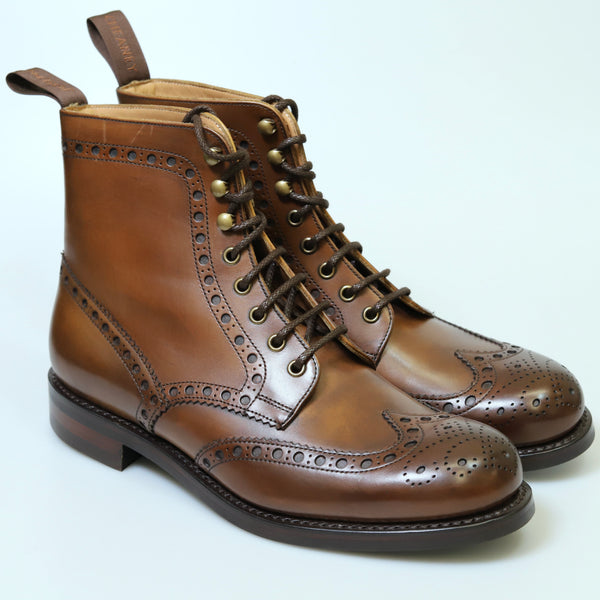 Lough Erne Brogue Boot in Mahogany Polo