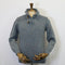 Fisherman Out of Ireland Toggle Neck Sweater - Seafoam