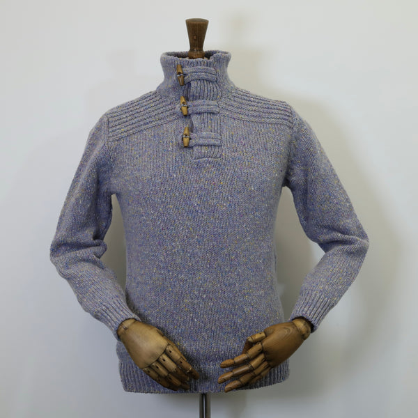 Fisherman Out of Ireland Toggle Neck Sweater - Heather