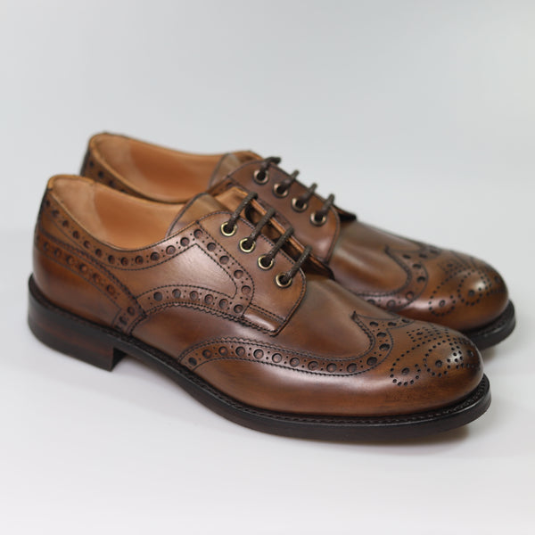 Connemara Derby Brogue in Mahogany Polo