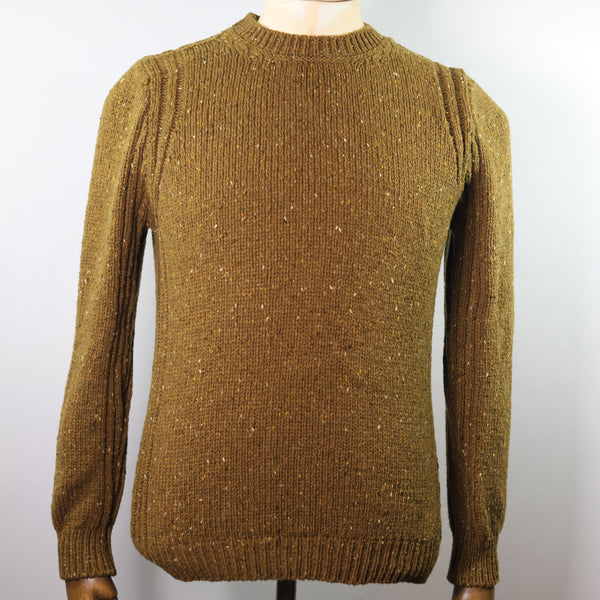 Fisherman Out Of Ireland Crew Neck Sweater - Ochre