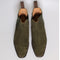 Craigavad Chelsea Boot in Dark Sage Janus Suede