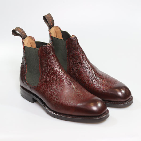 Mourne Chelsea Boot in Burgundy Grain