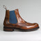Slemish Brogue Chelsea Boot in Mahogany Polo