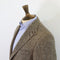 DONNELLY Eske Herringbone Donegal Tweed Jacket with Storm Collar