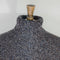 Fisherman out of Ireland Roll Neck Sweater - Navy Peat