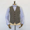 Handwoven by J.J. Campbell in Donegal Irish Tweed Tattersall Waistcoat