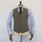 Handwoven by J.J. Campbell in Donegal Irish Tweed Tattersall Waistcoat