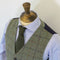 Handwoven by J.J. Campbell in Donegal Irish Tweed Check Waistcoat