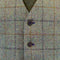 Handwoven by J.J. Campbell in Donegal Irish Tweed Check Waistcoat