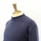 Fisherman Out of Ireland Rolled Crew Neck Sweater - Indigo