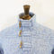 Fisherman Out of Ireland Toggle Neck Sweater - Blue Mist