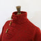 Fisherman Out of Ireland Toggle Neck Sweater - Robin Red