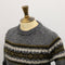 Fisherman Out of Ireland Fair Isle Crew Neck Sweater - Steel Wool