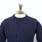 Fisherman Out of Ireland Aran Sweater - Navy