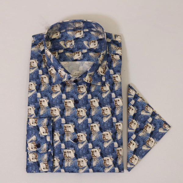 North Blue Bulldog Shirt