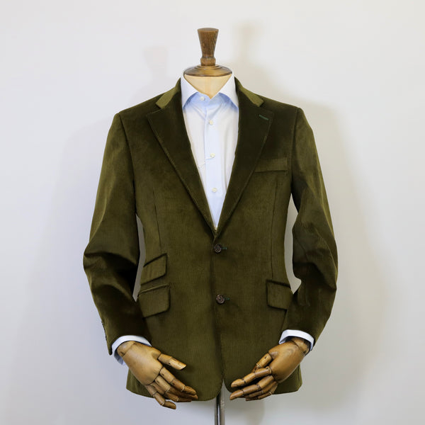 DONNELLY Fine Italian Corduroy Jacket - Olive