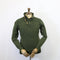 Fisherman Out of Ireland Toggle Neck Sweater - Dark Seaweed