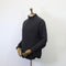 Fisherman Out of Ireland Rolled Turtle Neck Thick Seed Sweater - Charcoal