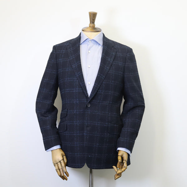 DONNELLY Scabal Cotton & Linen Jacket - Blue