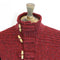 Fisherman Out of Ireland Toggle Neck Sweater - Cranberry