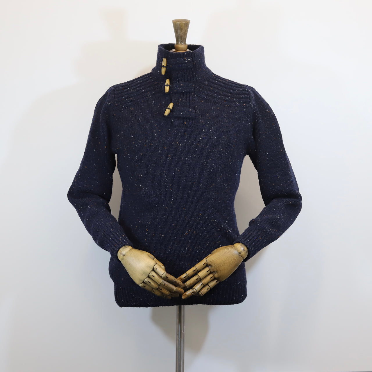 Fisherman Out of Ireland Toggle Neck Sweater - Silent Night