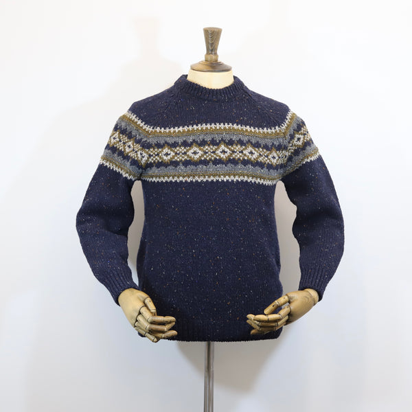 Fisherman Out of Ireland Alpine Crew Neck Sweater - Silent Night