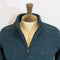 Fisherman Out of Ireland Zip Neck Sweater - Scots Pine